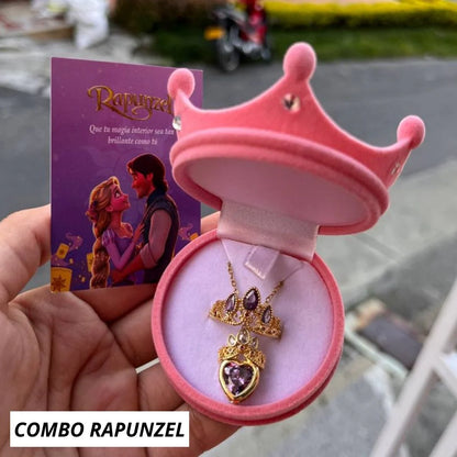 COMBO RAPUNZEL INCLUYE CAJA CORONA ROSA🎁