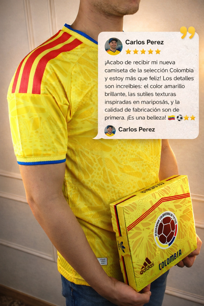 CAMISETA OFICIAL SELECCION COLOMBIA MUNDIAL 2026 - INCLUYE CAJA DE LUJO!