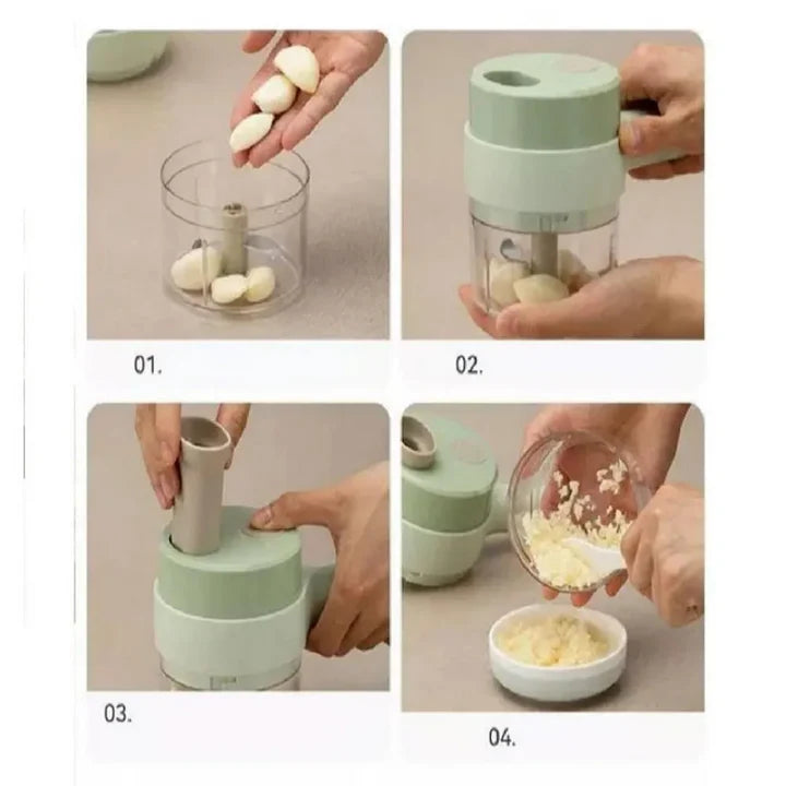 Picadora Multifuncional 4 en 1 Eléctrica